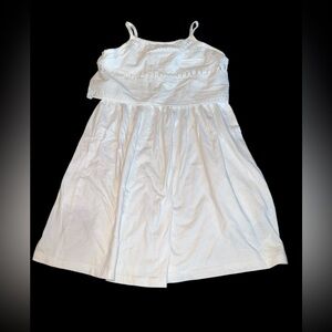 GAP Kids White Cotton Summer Sundress (M 8)